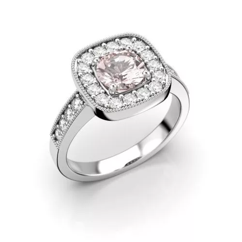 Festive Carolina Diamant Ring / Morganit 14-514-126M-VK-HSI1-1