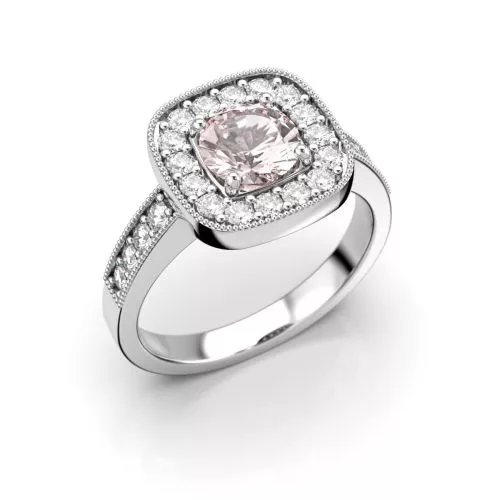 Festive Carolina Morganiitti timanttisormus, platina 514-126M-PT