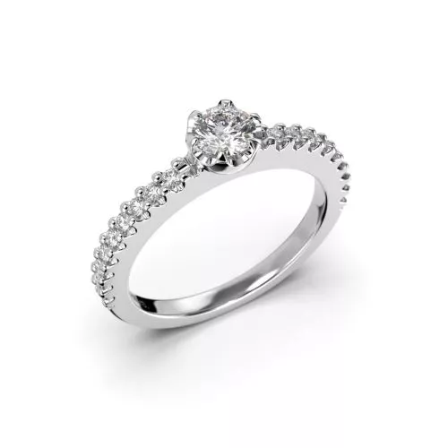 Festive Juliette timanttisormus, platina 517-048-PT