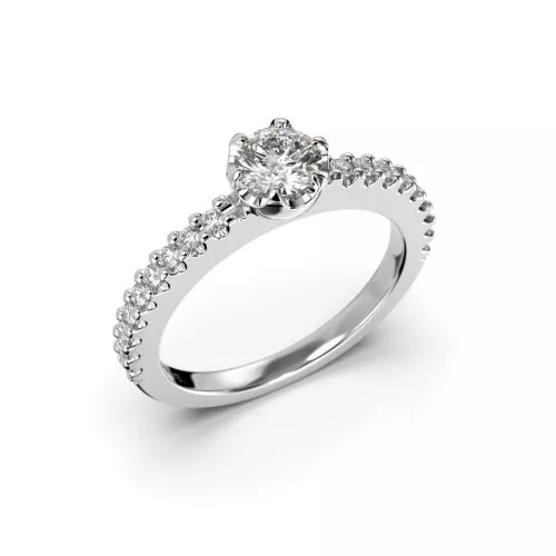 Festive Juliette timanttisormus, platina 517-058-PT