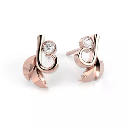 Festive Garden timanttikorvakorut, punakulta 545-006K-PK
