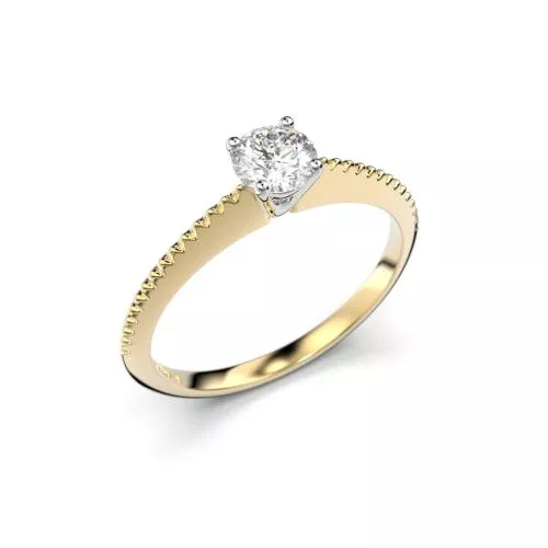 Festive Larissa timanttisormus, kelta- ja valkokulta 555-030-KV