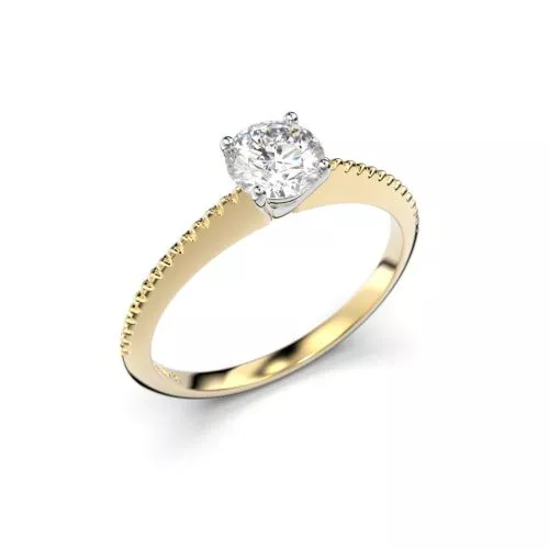 Festive Larissa timanttisormus, kelta- ja valkokulta 555-050-KV