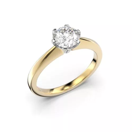 Festive Vivian timanttisormus, kelta- ja valkokulta 557-070-KV