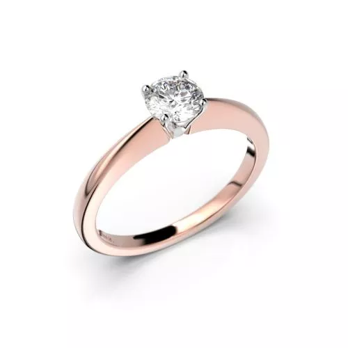 Festive Vanessa timanttisormus, puna- ja valkokulta 558-040-PV