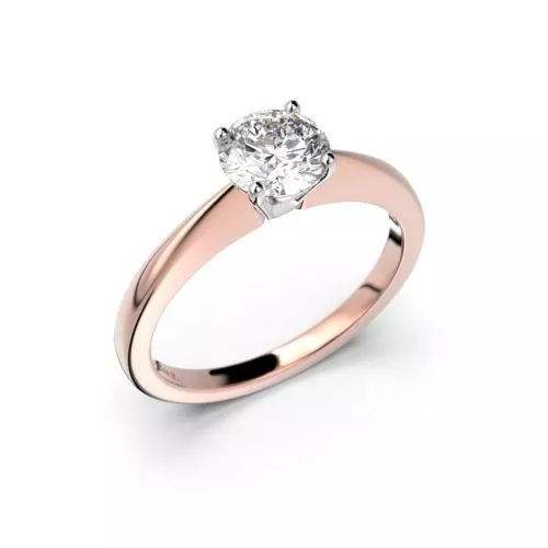 Festive Vanessa timanttisormus, puna- ja valkokulta 558-070-PV