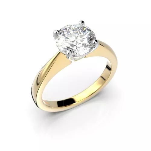 Festive Vanessa timanttisormus, kelta- ja valkokulta 558-150-KV