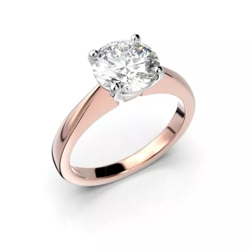 Festive Vanessa timanttisormus, puna- ja valkokulta 558-150-PV