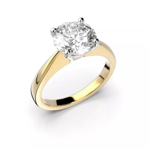 Festive Vanessa timanttisormus, kelta- ja valkokulta 558-200-KV