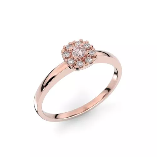 Festive Jasmin Morganiitti timanttisormus, punakulta 562-015M-PK