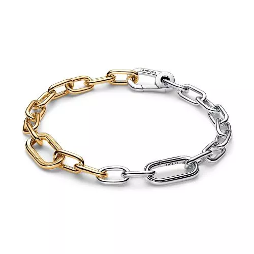 Pandora ME Sterling silver and 14k gold-plated link Armband 17,5 cm  563689C00