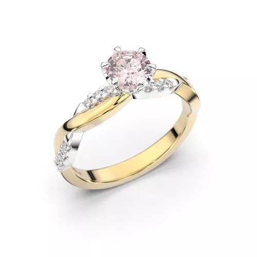 Festive Teresa Morganiitti timanttisormus, kelta- ja valkokulta 569-064M-KV