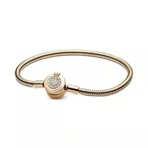 Pandora Moments Sparkling Crown O Snake Chain rannekoru 17 cm 569046C01-1