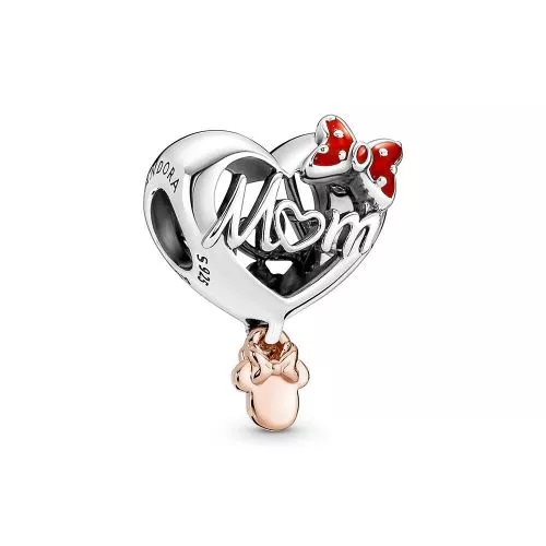 Pandora Disney Minnie Mouse Mum Heart Charme 781142C01-1