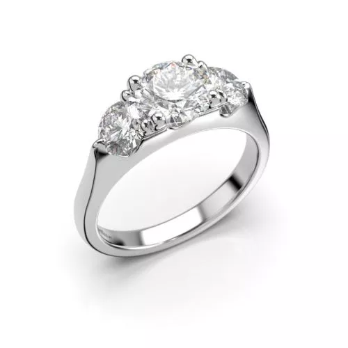 Festive Megan Superior timanttisormus, platina 573-180-PT