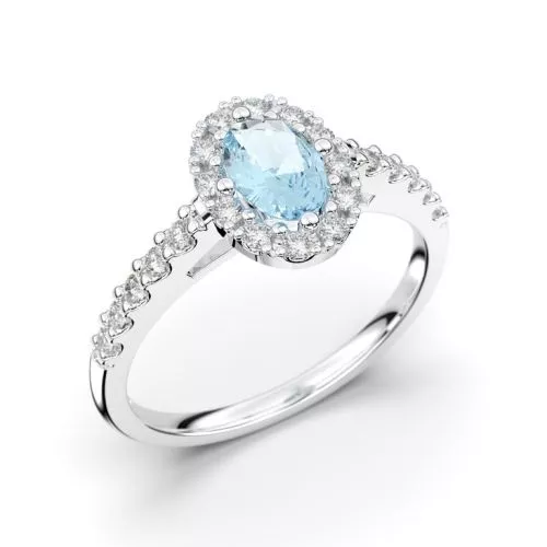 Festive Evelyn Diamant Ring /  Aquamarin 14-577-072A-VK-HSI1-1