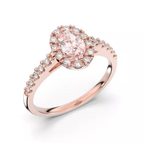 Festive Evelyn Diamant Ring / Morganit 14-577-072M-PK-HSI1-1
