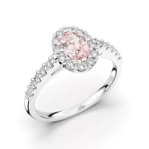 Festive Evelyn Diamant Ring / Morganit 14-577-072M-VK-HSI1-1