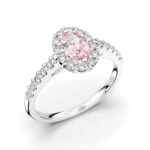 Festive Evelyn Morganiitti timanttisormus, platina 577-072M-PT