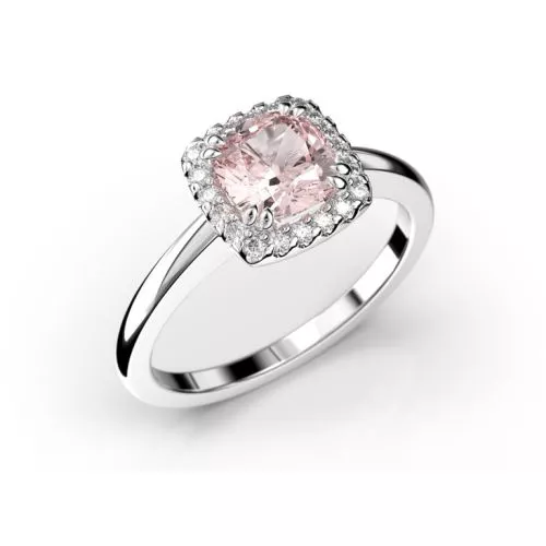 Festive Elsa Diamant Ring / Morganit 14-587-090M-VK-HSI1-1