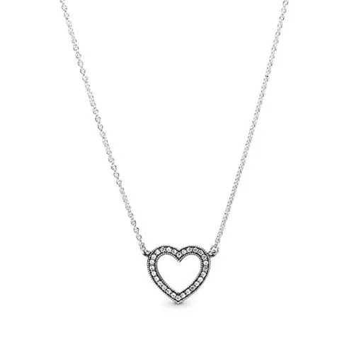 Pandora Sparkling Open Heart Halskette 590534CZ-1