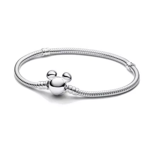 Pandora Disney Mickey Mouse Clasp Moments Snake Chain rannekoru 18 cm 593061C00-1