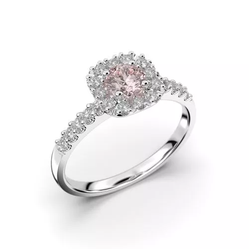 Festive Josefiina Morganiitti timanttisormus, platina 597-052M-PT