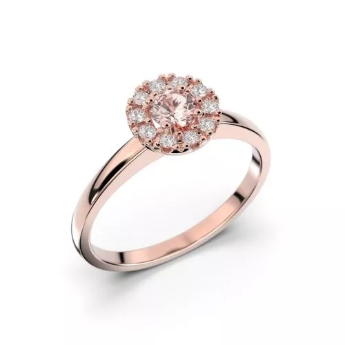 Festive Annabella sormus, punakulta / morganiitti 598-028M-PK