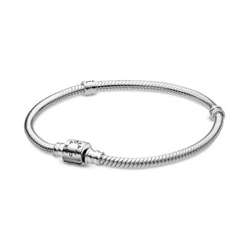 Pandora Moments Barrel Clasp Snake Chain Armband 16cm 598816C00-1