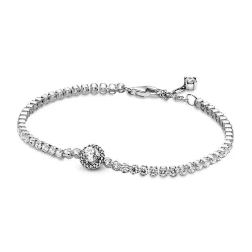 Pandora  Sparkling Halo Tennis -rannekoru 18cm 599416C01-2