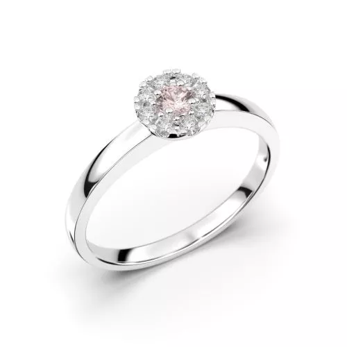 Festive Bella Morganiitti timanttisormus, platina 606-015M-PT