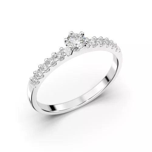 Festive Julie timanttisormus, platina 608-022-PT