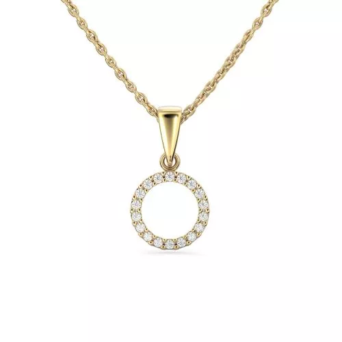 Festive Saturnus timanttiriipus, keltakulta 620-009R-KK