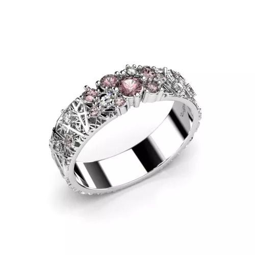 Festive Routa Rakka timanttisormus, platina 627-033P-PT