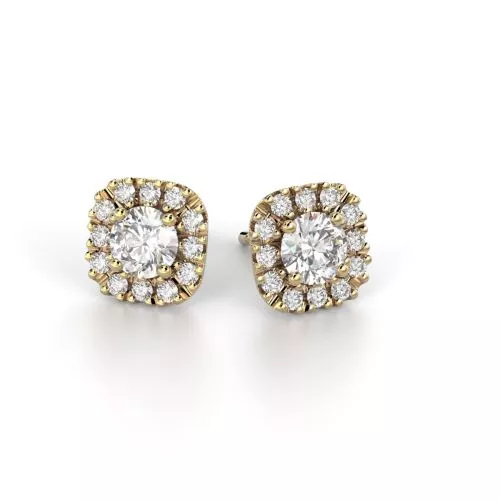 Festive Josefiina timanttikorvakorut, keltakulta 631-084-KK