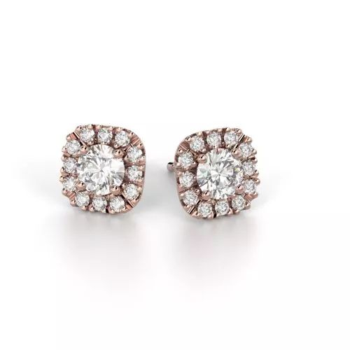 Festive Josefiina timanttikorvakorut, punakulta 631-084-PK