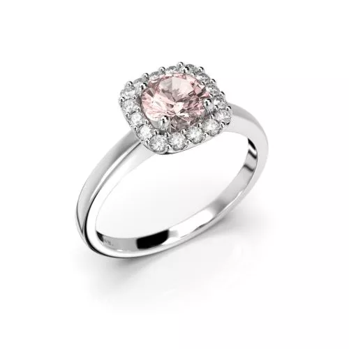 Festive Jemina Morganiitti timanttisormus, valkokulta 634-066M-VK