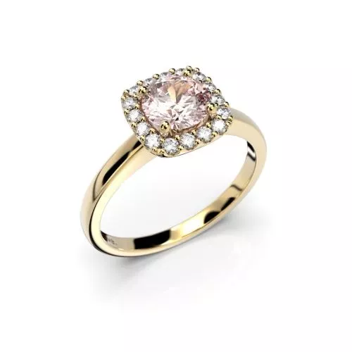 Festive Joanna Morganiitti timanttisormus, keltakulta 636-086M-KK