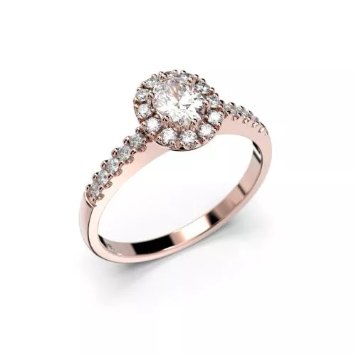 Festive Veronica timanttisormus, punakulta 643-052-PK