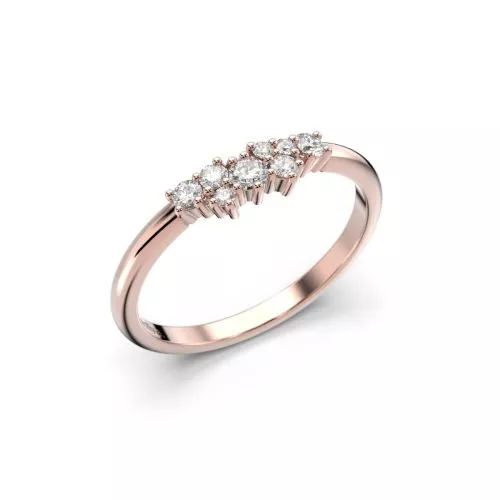 Festive Nadja timanttisormus, punakulta 650-018-PK