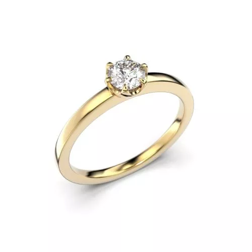 Festive Adele timanttisormus, keltakulta 651-050-KK