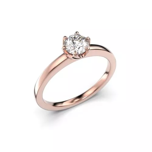 Festive Adele timanttisormus, punakulta 651-050-PK