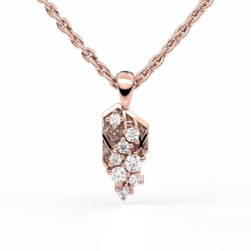 Festive Routa Rakka timanttiriipus, punakulta 657-011-PK