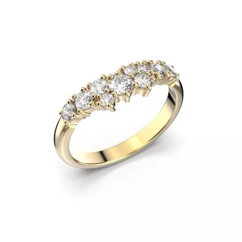 Festive Nadja Medium timanttisormus, keltakulta 668-050-KK