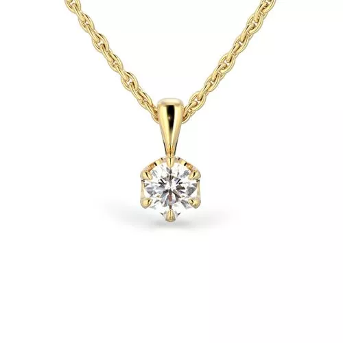 Festive Adele riipus, keltakulta 671-030-KK