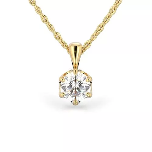 Festive Adele riipus, keltakulta 671-070-KK