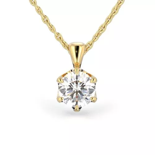 Festive Adele riipus, keltakulta 671-100-KK