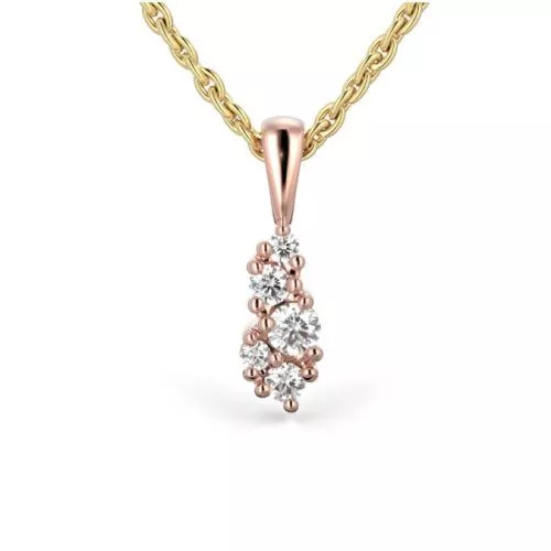 Festive Nadja timanttiriipus, punakulta 673-011-PK