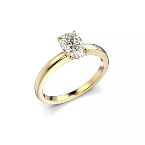 Festive Selena timanttisormus, keltakulta 683-070-KK