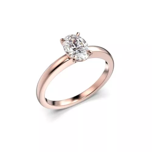 Festive Selena timanttisormus, punakulta 683-070-PK